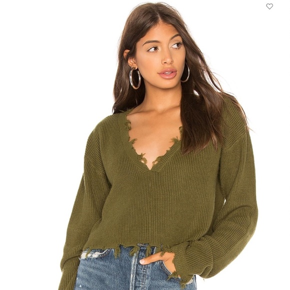 Lovers + Friends Sweaters - Lovers and Friends Prospect Sweater | Army Green | M